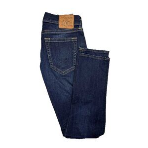 True Religion Rocco No Flap SE 31x34 Stretch Jeans Dark Wash